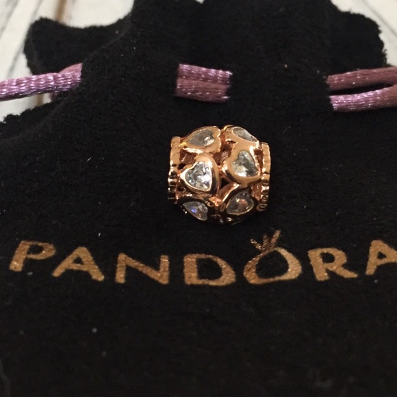 NWOT pandora love all around charm, rose gold - Picture 2 of 4